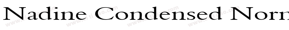 Nadine Condensed Normal字体转换